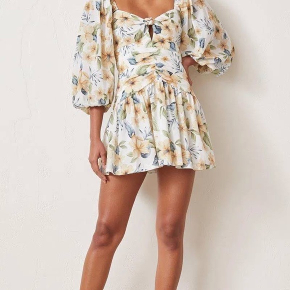 Bec & Bridge FLEURETTE MINI DRESS Size 8 - Picture 4 of 6